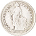 Moneta, Svizzera, 1/2 Franc, 1921, Bern, MB, Argento, KM:23