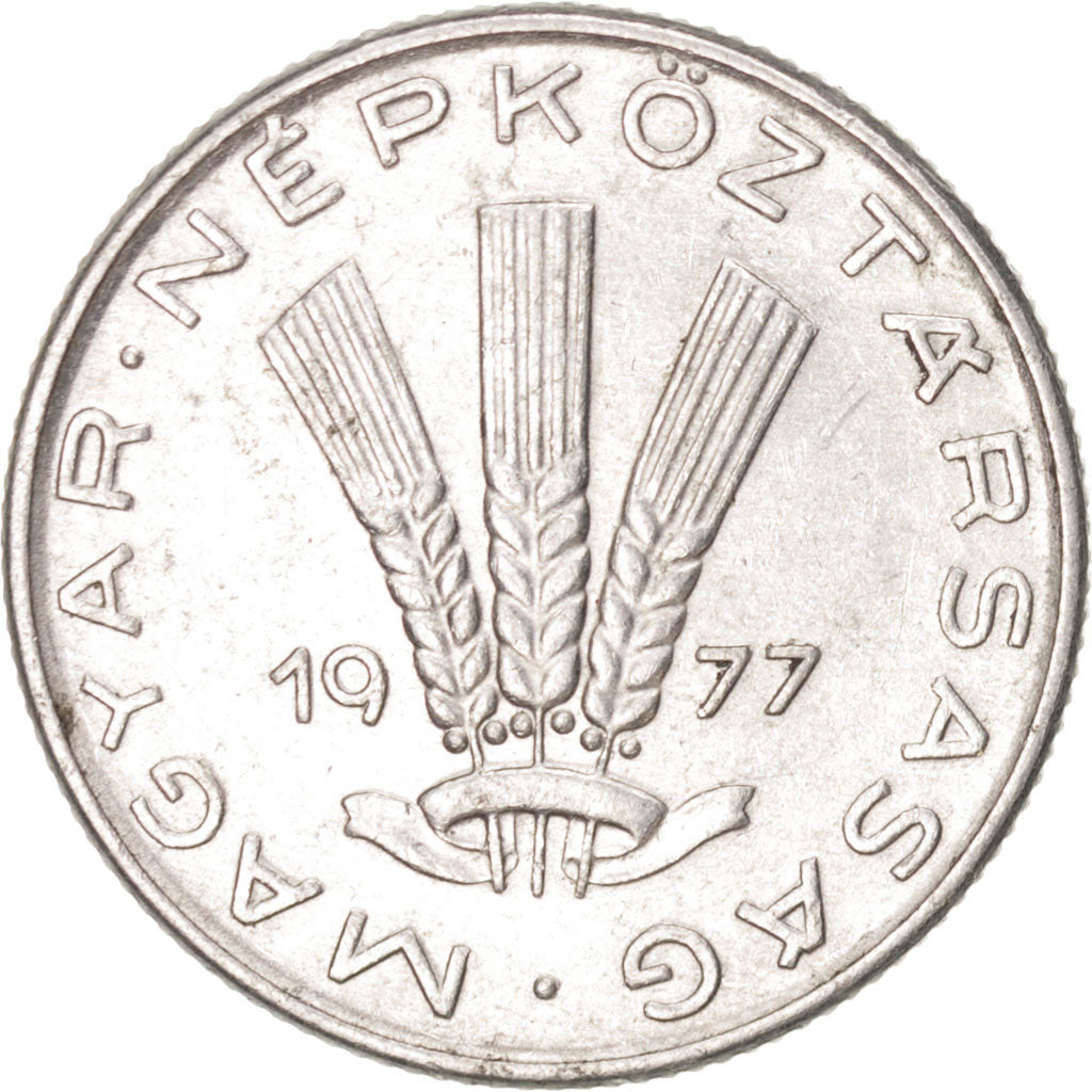 Münze, Ungarn, 20 Fillér, 1977, Budapest, VZ, Aluminium, KM:573