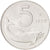 Coin, Italy, 5 Lire, 1955, Rome, MS(65-70), Aluminum, KM:92