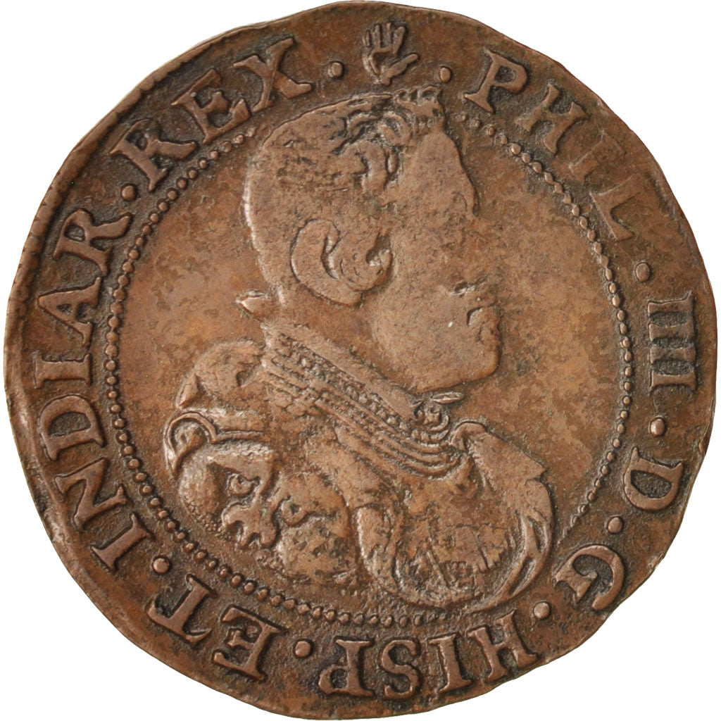 Lage Spaanse landen, Token, Spanish Netherlands, Philippe IV, 1659, ZF+, Koper