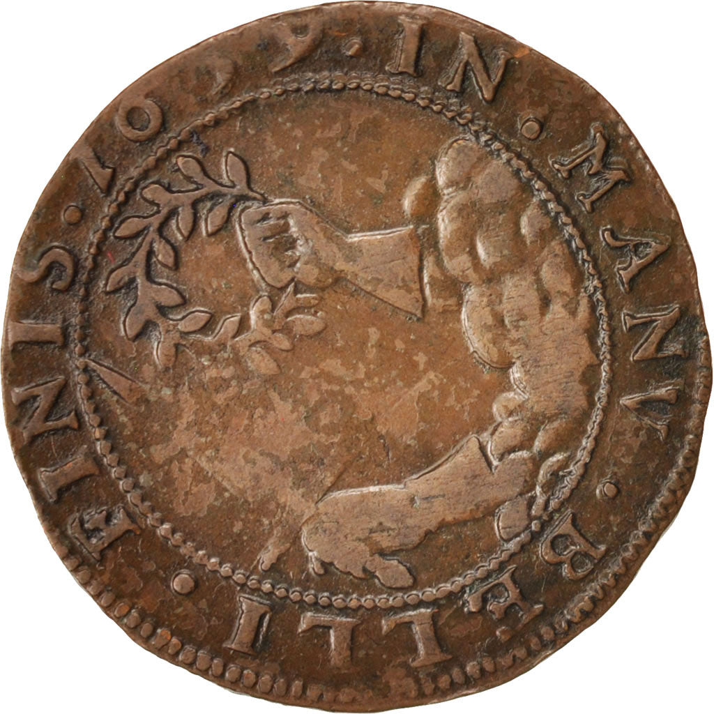 Lage Spaanse landen, Token, Spanish Netherlands, Philippe IV, 1659, ZF+, Koper