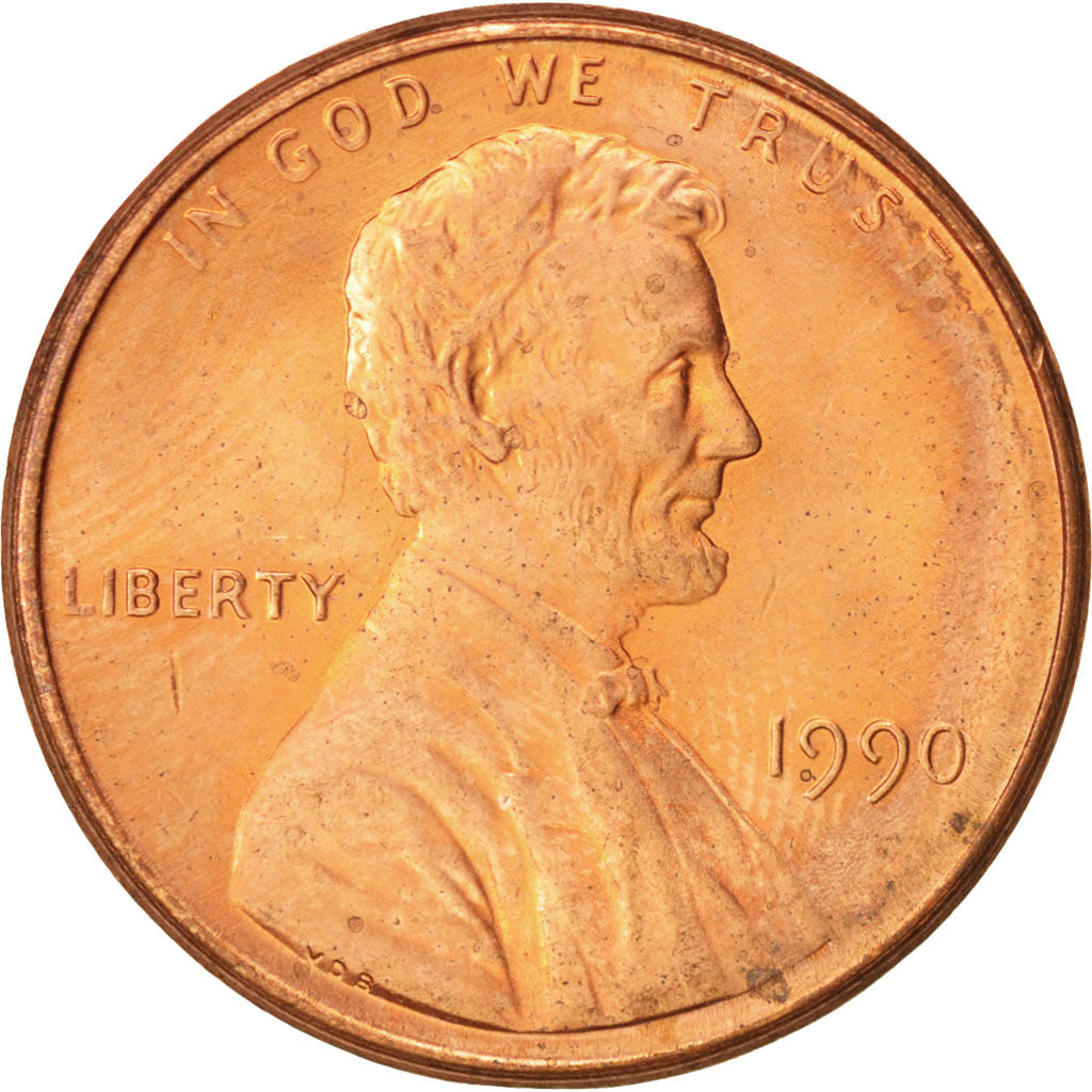 Münze, Vereinigte Staaten, Lincoln Cent, Cent, 1990, U.S. Mint, Philadelphia