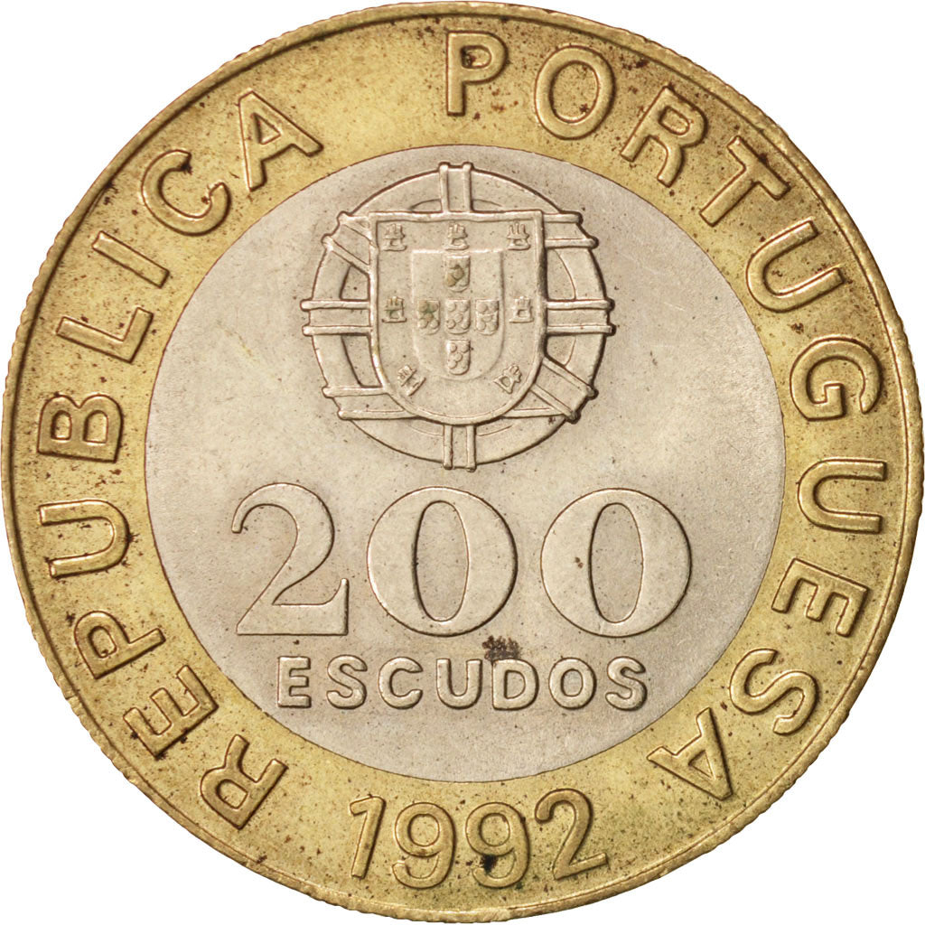 Monnaie, Portugal, 200 Escudos, 1992, SUP, Bi-Metallic, KM:655