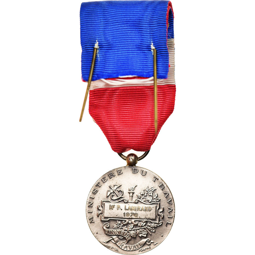 France, Médaille d'honneur du travail, Médaille, 1976, Excellent Quality