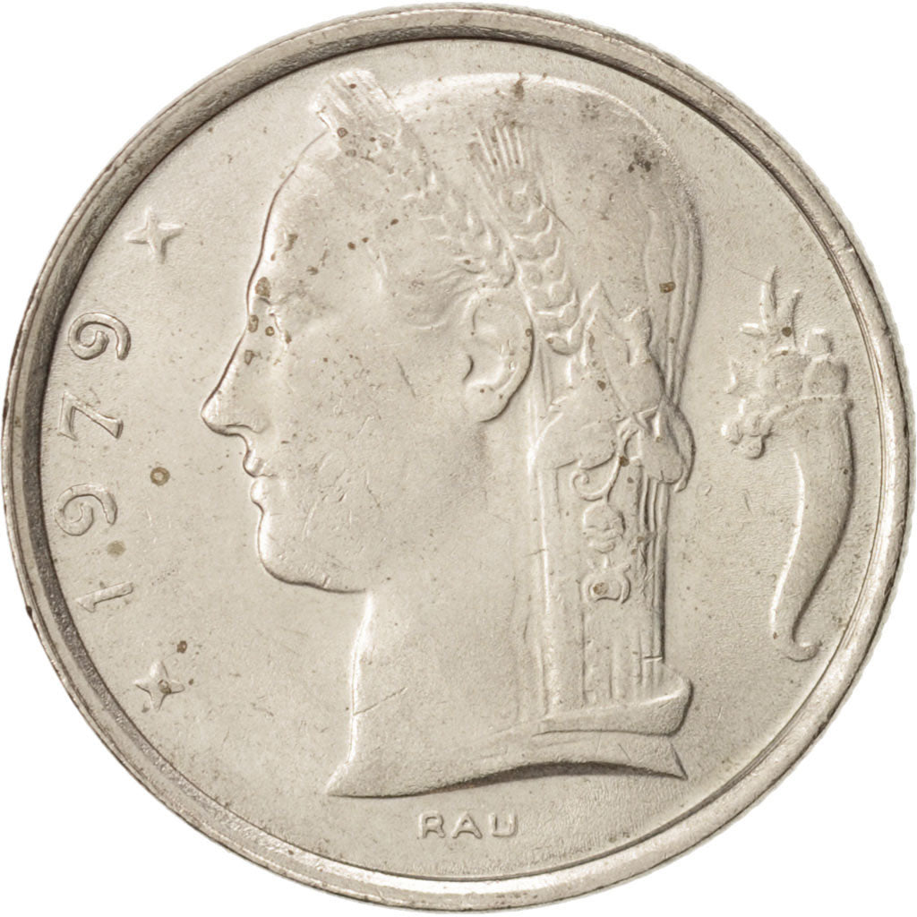 Moneta, Belgio, 5 Francs, 5 Frank, 1979, BB+, Rame-nichel, KM:134.1