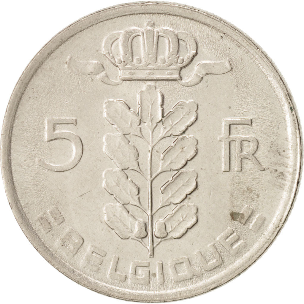Moneta, Belgio, 5 Francs, 5 Frank, 1979, BB+, Rame-nichel, KM:134.1