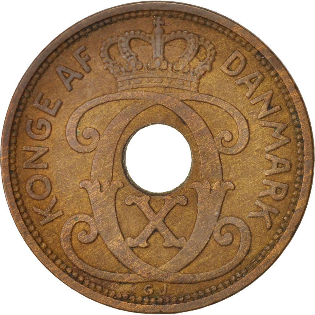 Münze, Dänemark, Christian X, 5 Öre, 1939, Copenhagen, SS, Bronze, KM:828.2