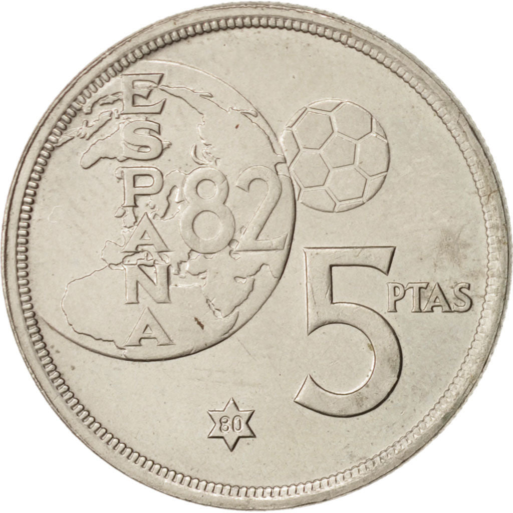 Münze, Spanien, Juan Carlos I, 5 Pesetas, 1980, STGL, Copper-nickel, KM:817