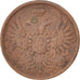 Moneta, Russia, Alexander II, 2 Kopeks, 1851, Ekaterinbourg, BB, Rame, KM:150.1