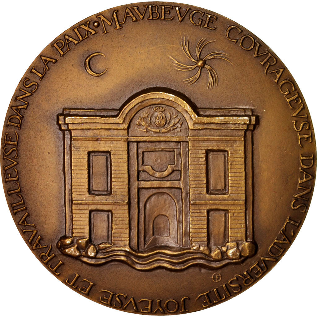 Frankrijk, Medal, VIlle de Maubeuge, History, 1978, PR, Bronze