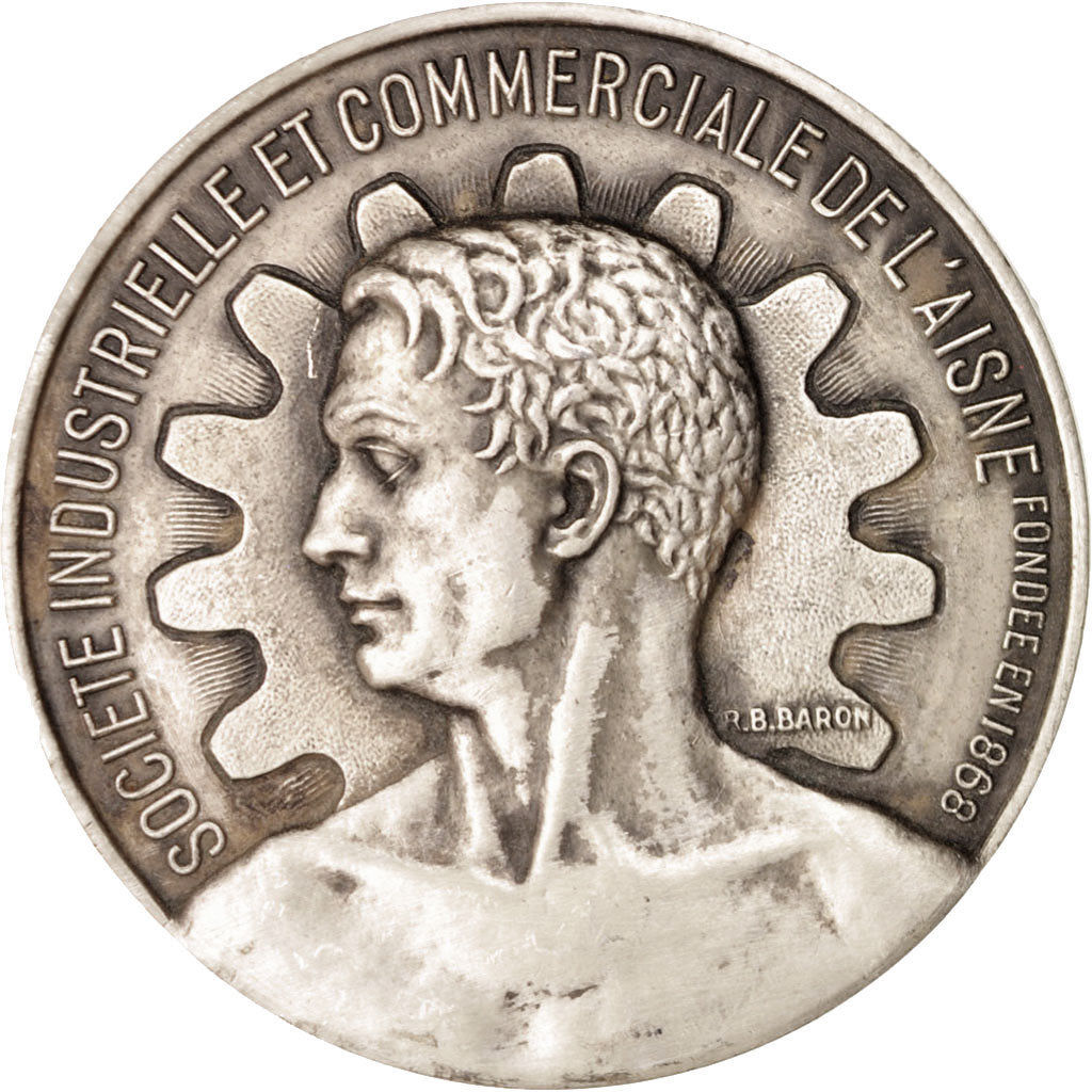 France, Medal, Société industrielle et commerciale de l'Aisne, Business &
