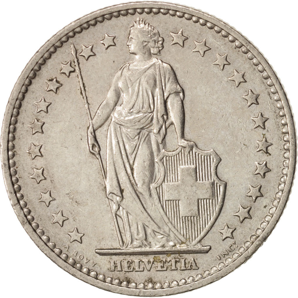 Munten, Zwitserland, 2 Francs, 1969, Bern, ZF+, Copper-nickel, KM:21a.1