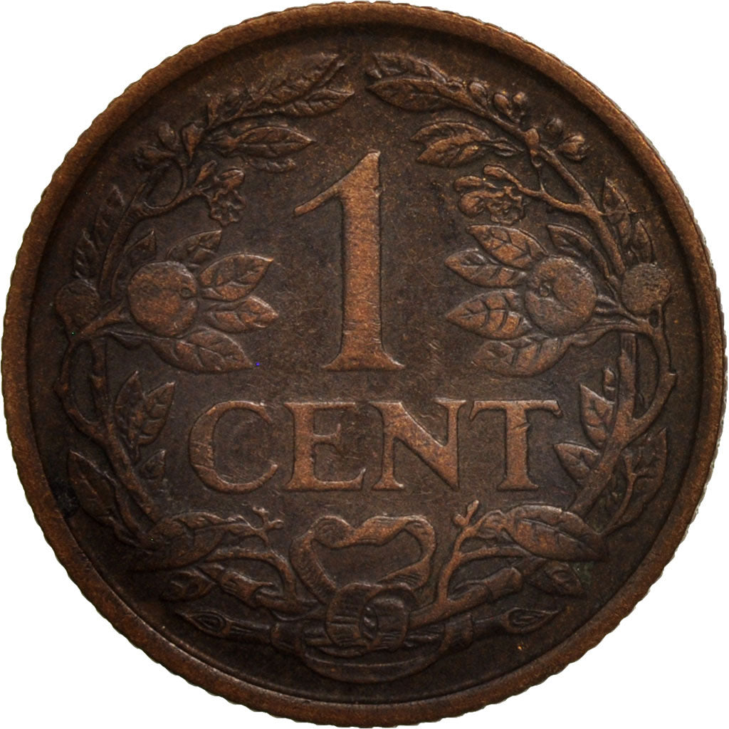 Coin, Netherlands, Wilhelmina I, Cent, 1941, AU(50-53), Bronze, KM:152
