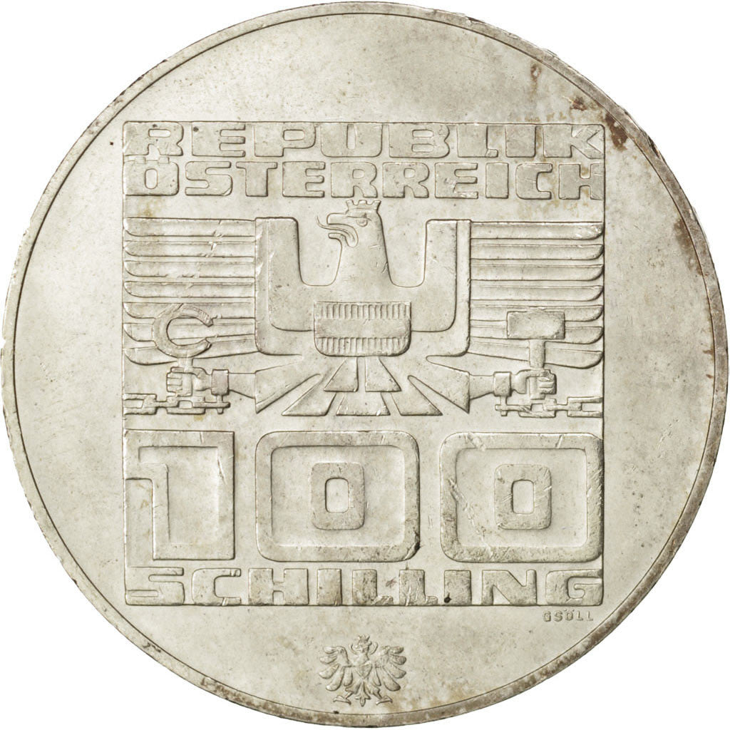 Moneta, Austria, 100 Schilling, 1976, Vienna, SPL, Argento, KM:2929