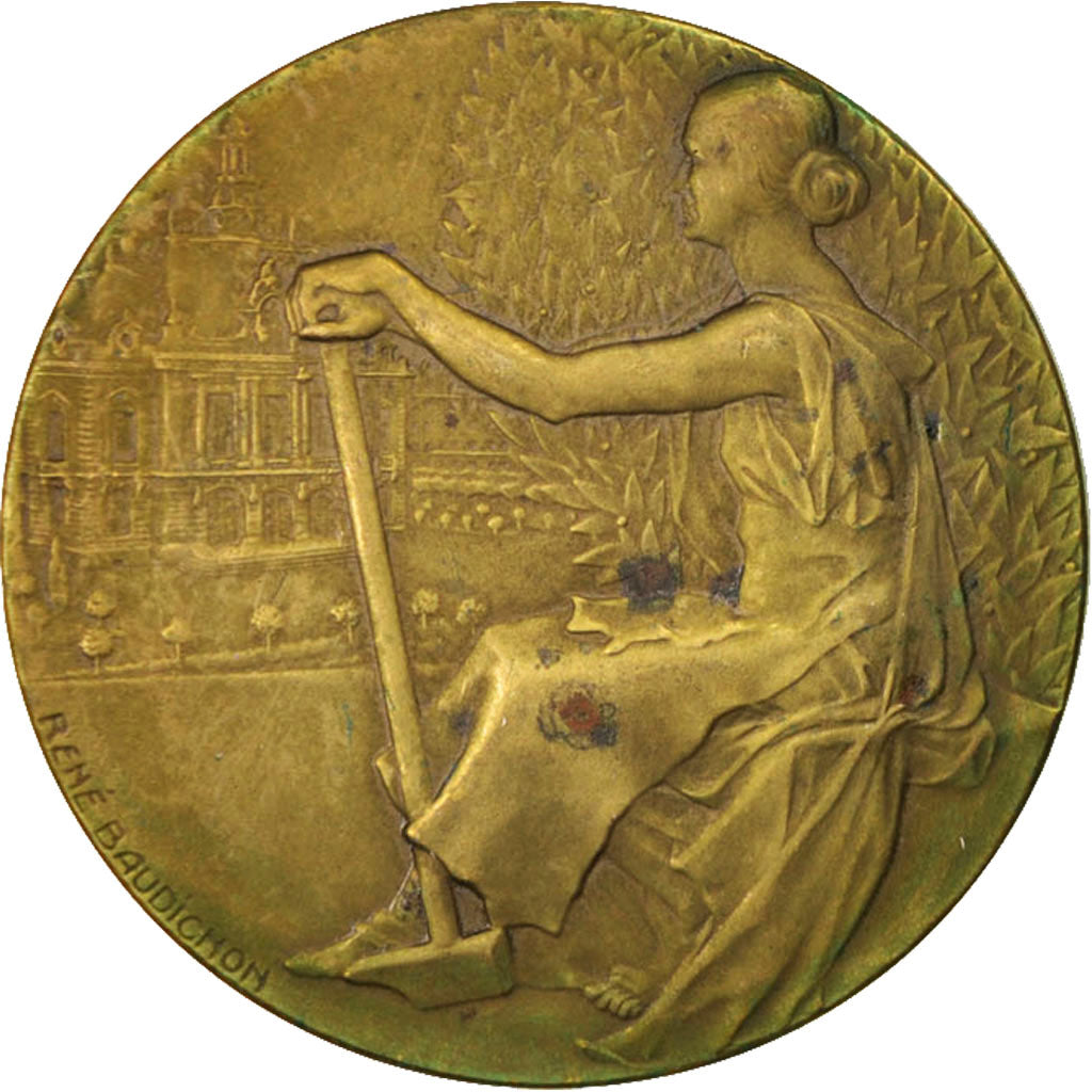 Francia, medalla, Ville de Levallois-Perret, Certificat d'Études Primaires