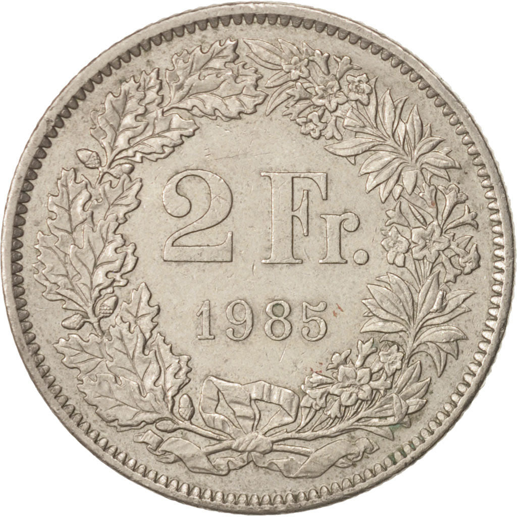 Monnaie, Suisse, 2 Francs, 1985, Bern, TTB+, Copper-nickel, KM:21a.3