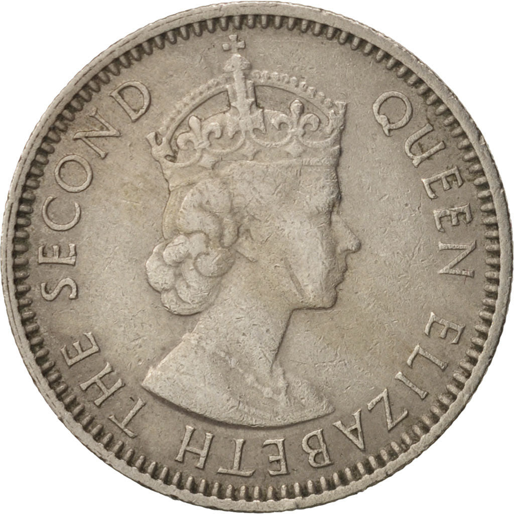 Coin, MALAYA & BRITISH BORNEO, 10 Cents, 1958, EF(40-45), Copper-nickel, KM:2
