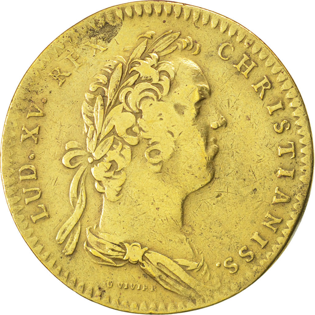 Francja, Jeton, Królewskie, 1731, EF(40-45), Cyna, Feuardent:6893