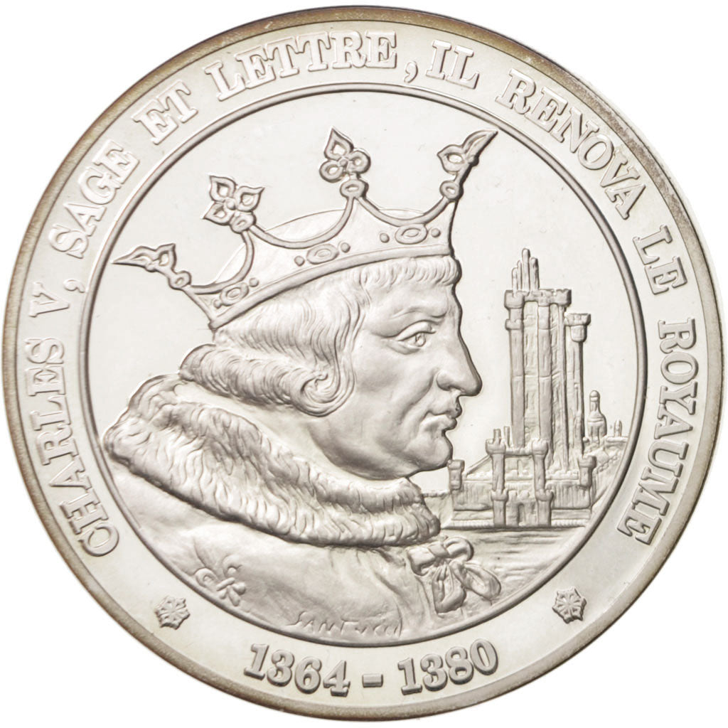 Frankreich, Medal, Charles V, History, UNZ, Silber