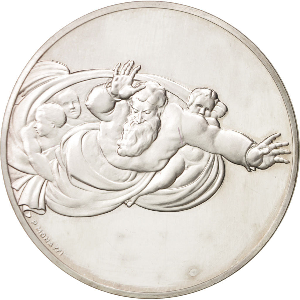 Frankreich, Medal, Le génie de Michel Ange, Le Rassemblement des Eaux, Arts &