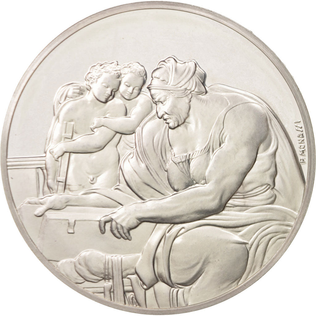 Frankreich, Medal, Le génie de Michel Ange, La Sibylle de Cumes, Arts &