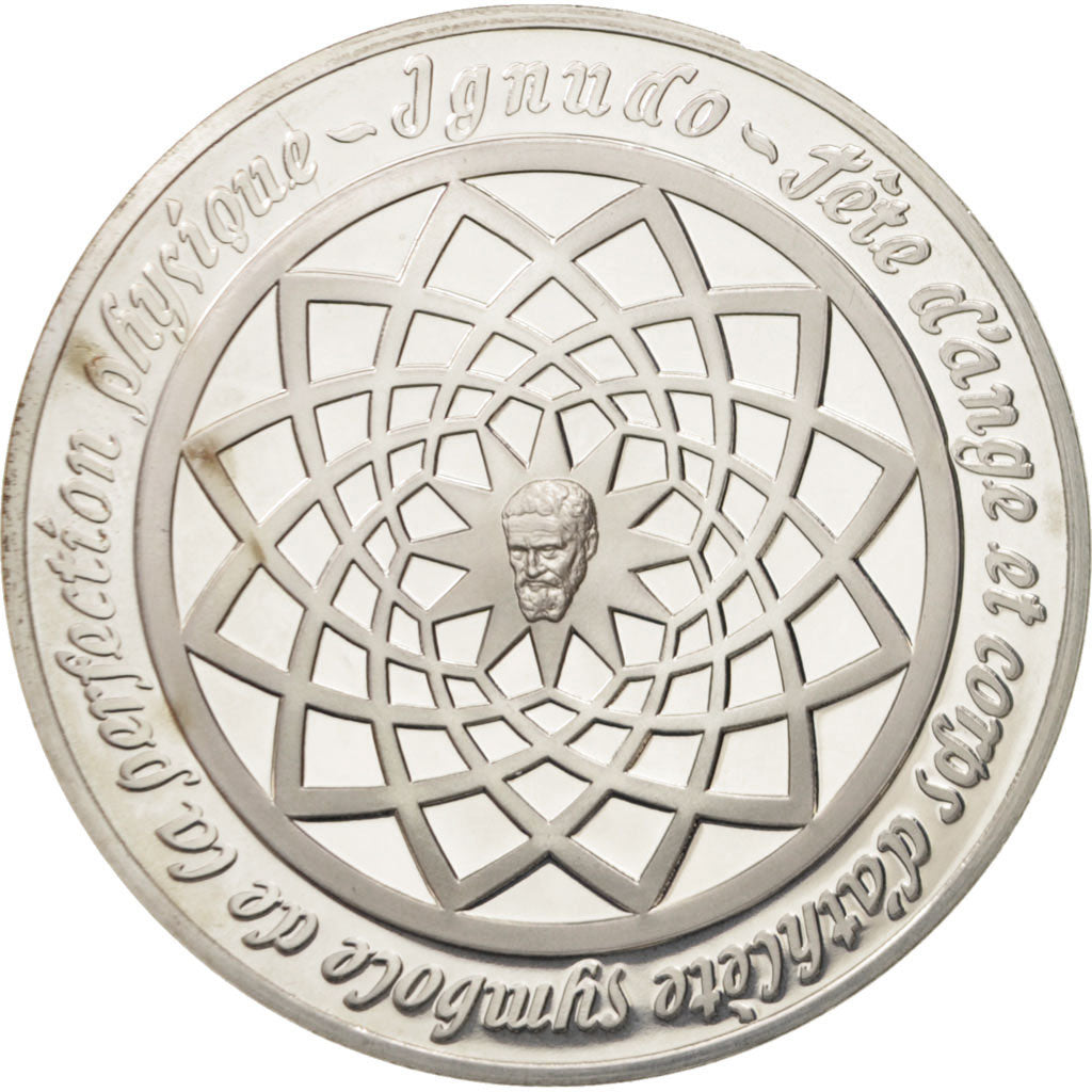 Frankreich, Medal, Le génie de Michel Ange, Ignudo, Arts & Culture, STGL