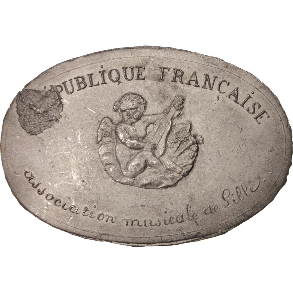 Frankreich, Medal, Association musicale de Lille, Arts & Culture, 1849, SS+