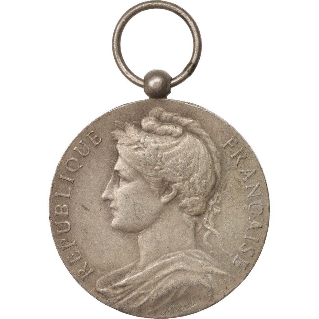 France, Médaille d'honneur du travail, Medal, Good Quality, Borrel, Argent