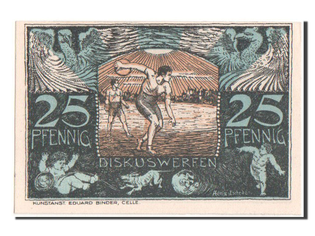 Banconote, Germania, Celle, 25 Pfennig, 1921, SPL, Mehl:225.1a