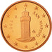 San Marino, Euro Cent, 2008, MS(65-70), Copper Plated Steel, KM:440