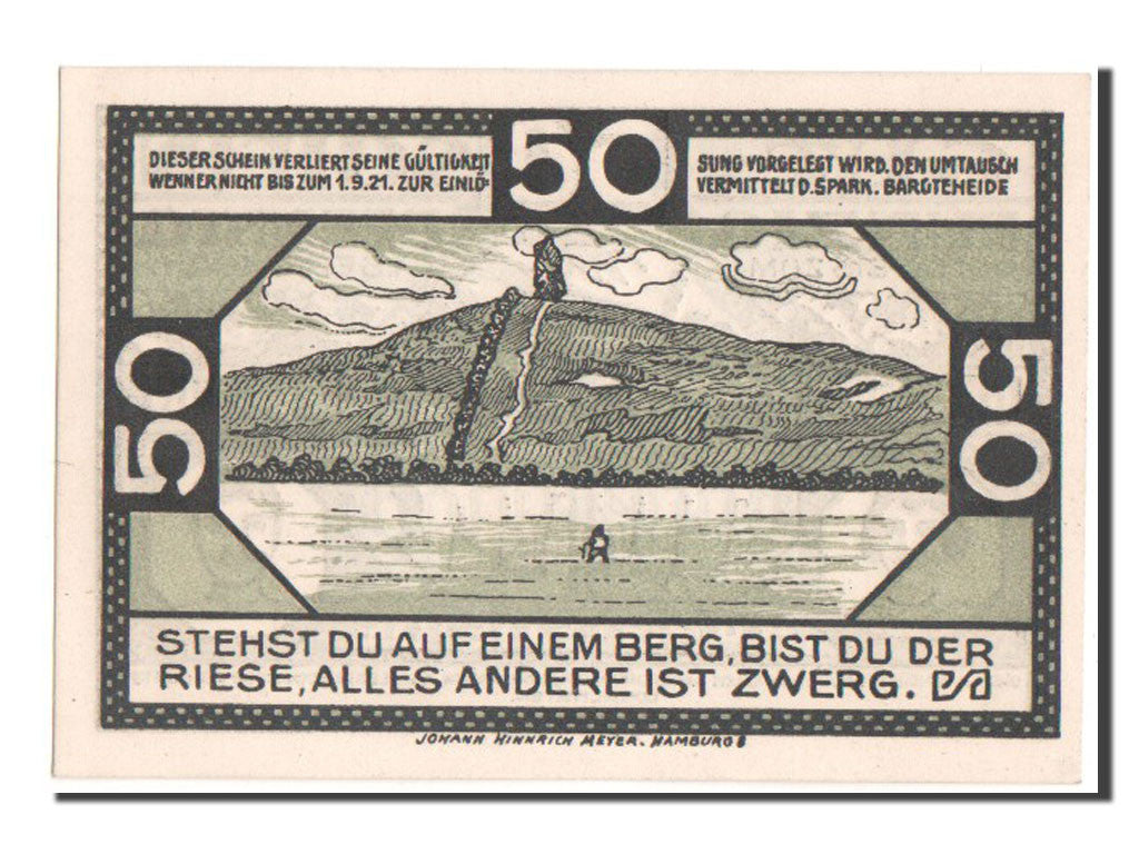 Billete, Alemania, Schleswig-Holstein, 50 Pfennig, 1921, UNC, Mehl:63.1b