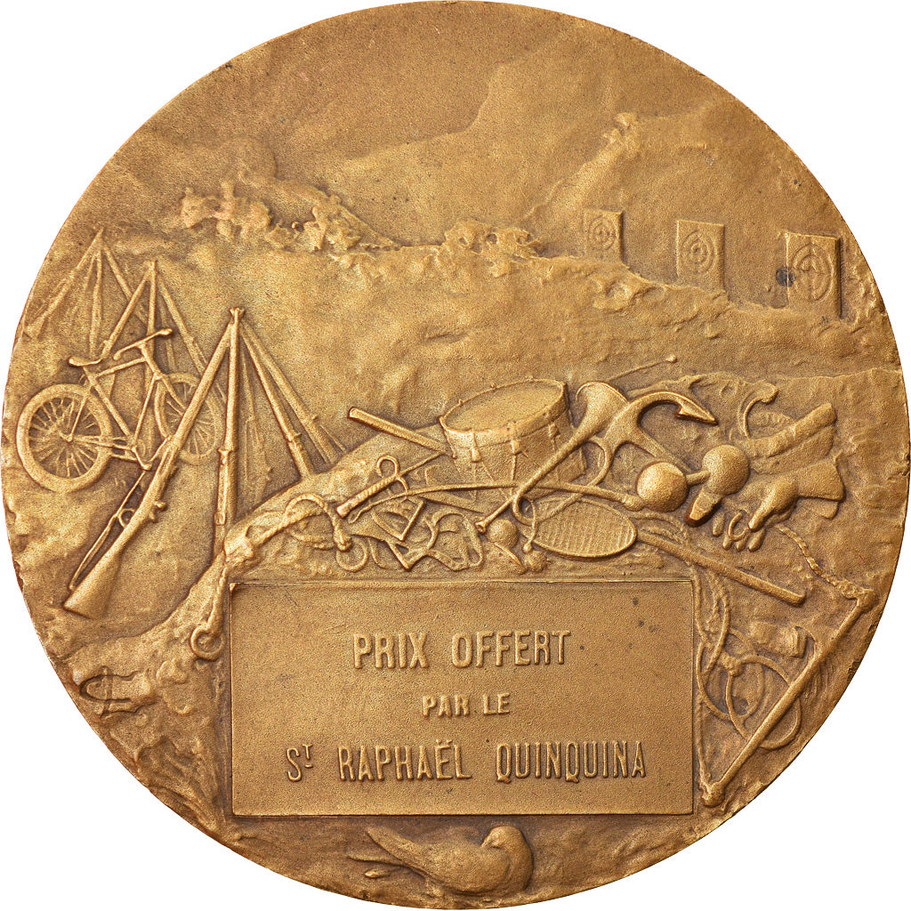 Frankreich, Medaille, Art Nouveau, Prix de Tir offert par le Saint Raphaël