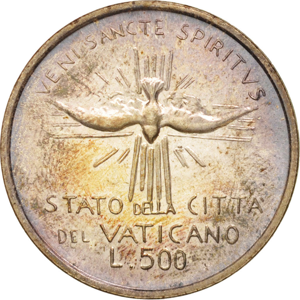 Monnaie, Cité du Vatican, Sede Vacante, 500 Lire, 1978, Roma, FDC, Argent