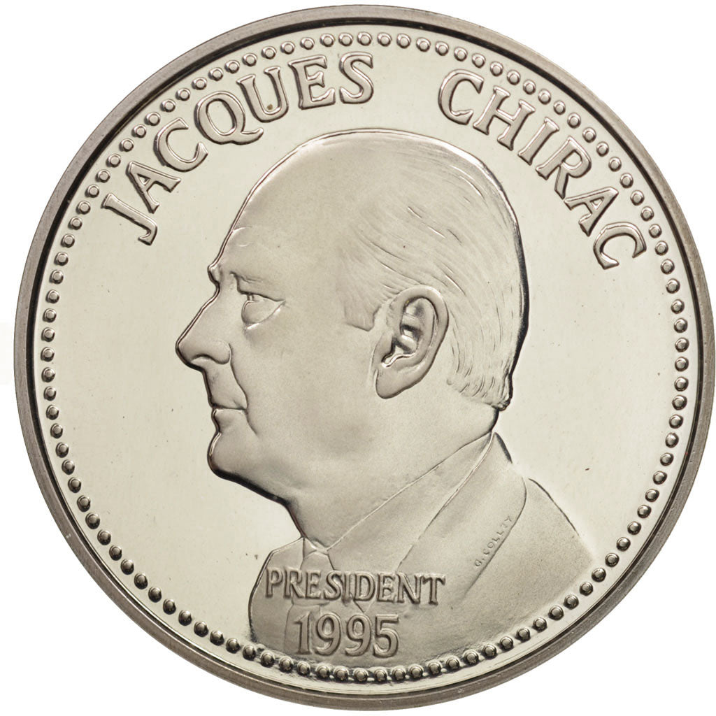 Frankreich, Medal, Jacques Chirac, History, 1995, STGL, Silber
