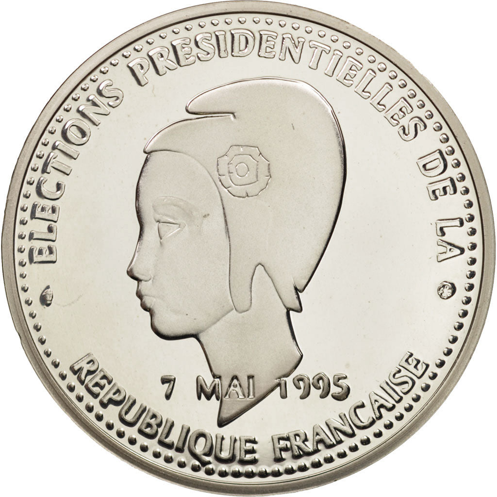 Frankreich, Medal, Jacques Chirac, History, 1995, STGL, Silber