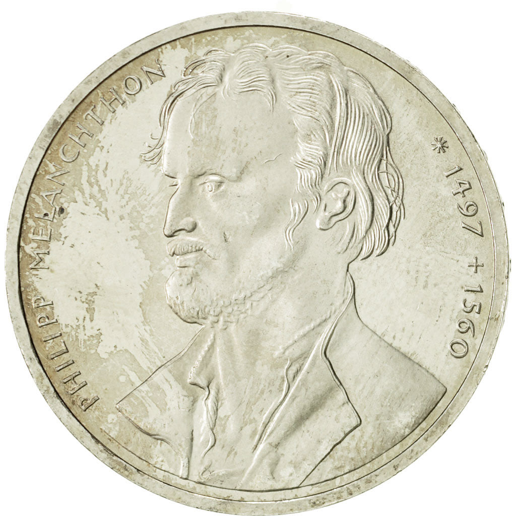 Coin, GERMANY - FEDERAL REPUBLIC, 10 Mark, 1997, Hambourg, MS(63), Silver