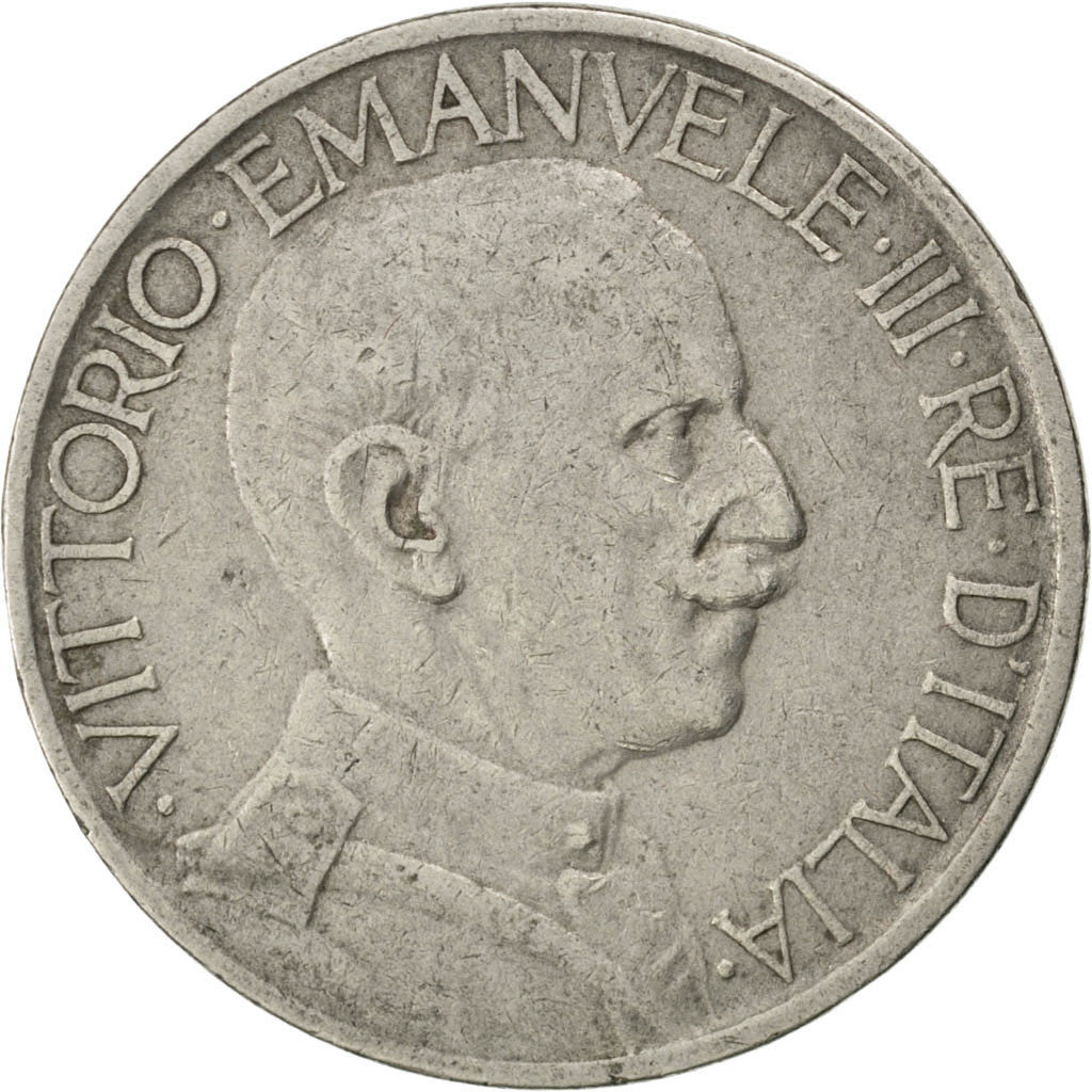 Moneta, Italia, Vittorio Emanuele III, 2 Lire, 1925, BB, Nichel, KM:63