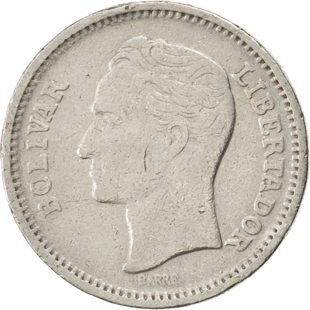 Coin, Venezuela, 50 Centimos, 1965, EF(40-45), Nickel, KM:41