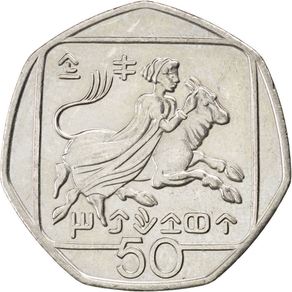 Moneta, Cipro, 50 Cents, 1994, SPL, Rame-nichel, KM:66