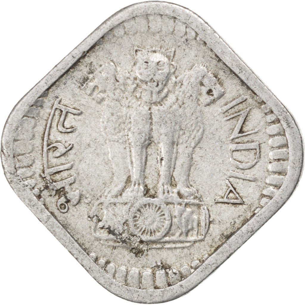 Moneta, REPUBBLICA DELL’INDIA, 5 Paise, 1971, BB, Alluminio, KM:18.2
