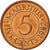 Moneta, Mauritius, 5 Cents, 1987, SPL, Acciaio placcato rame, KM:52