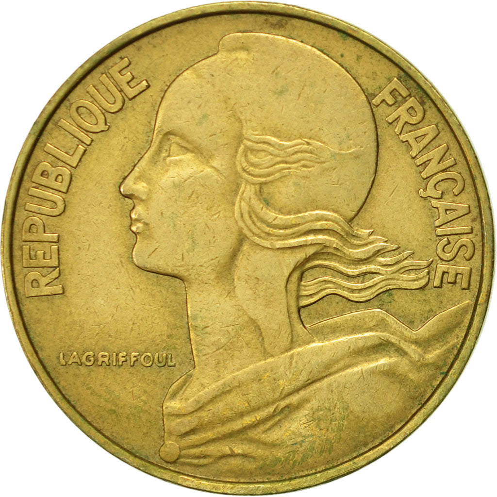 Coin, France, Marianne, 20 Centimes, 1971, Paris, AU(55-58), Aluminum-Bronze