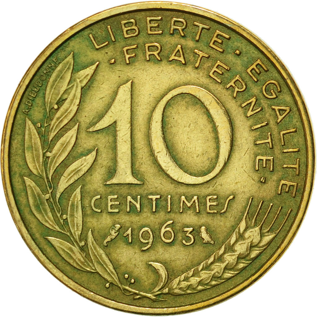 Monnaie, France, Marianne, 10 Centimes, 1963, Paris, TTB+, Aluminum-Bronze