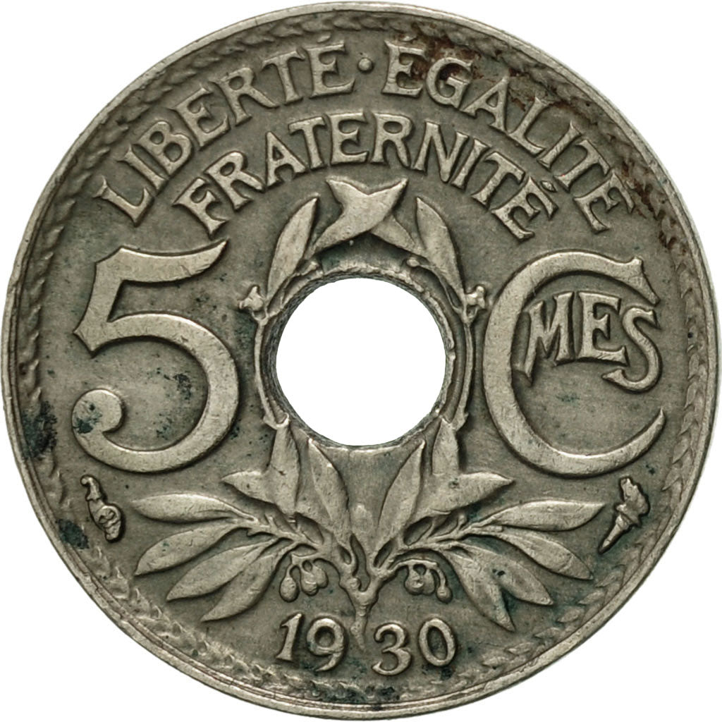 Coin, France, Lindauer, 5 Centimes, 1930, Paris, AU(50-53), Copper-nickel