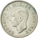 Monnaie, Grande-Bretagne, George VI, Florin, Two Shillings, 1942, TTB+, Argent