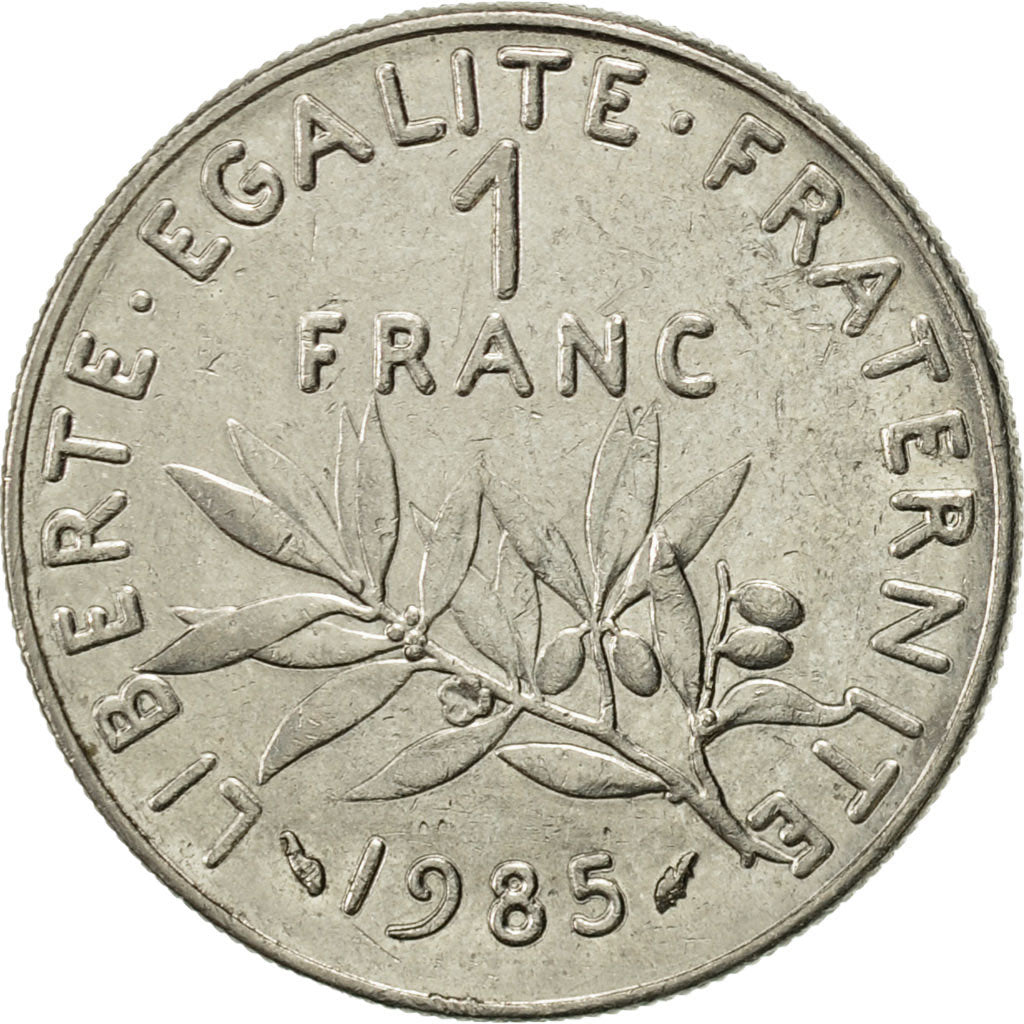 Münze, Frankreich, Semeuse, Franc, 1985, Paris, VZ, Nickel, KM:925.1