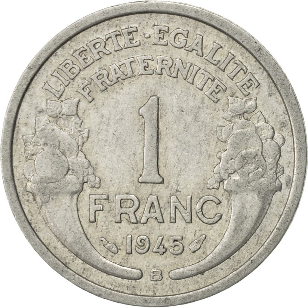 Monnaie, France, Morlon, Franc, 1945, Beaumont - Le Roger, TTB, Aluminium