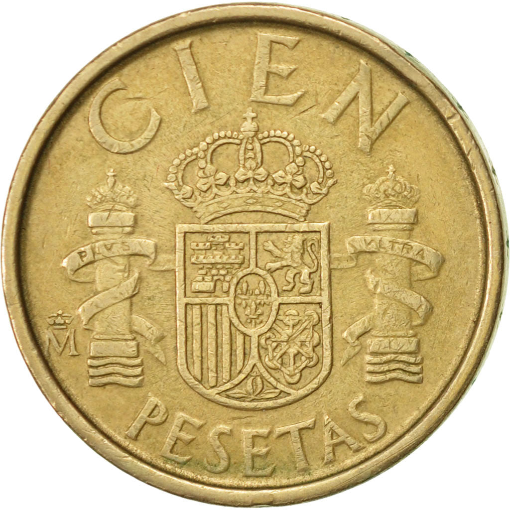 Münze, Spanien, Juan Carlos I, 100 Pesetas, 1989, Madrid, SS, Aluminum-Bronze