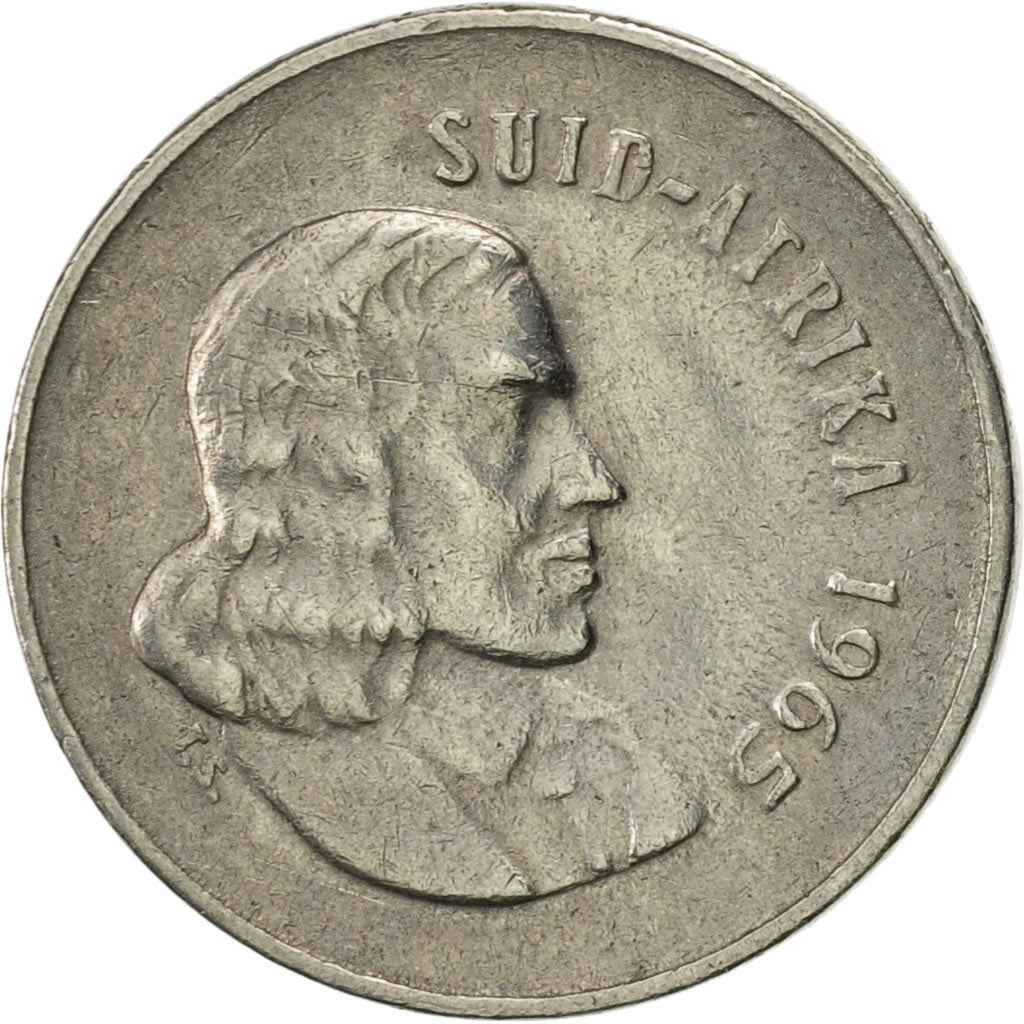 Moneta, Sudafrica, 5 Cents, 1965, BB, Nichel, KM:67.2