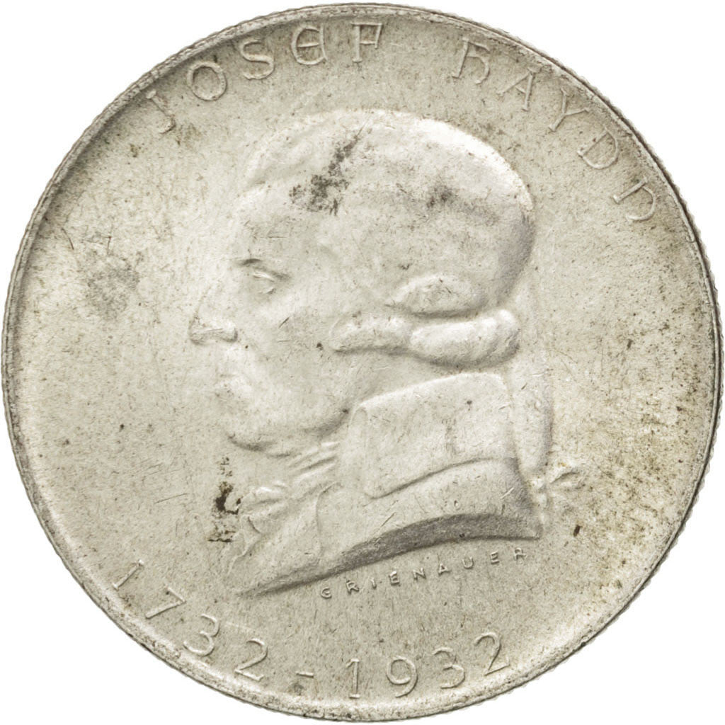 Moneta, Austria, 2 Schilling, 1932, MS(60-62), Srebro, KM:2848